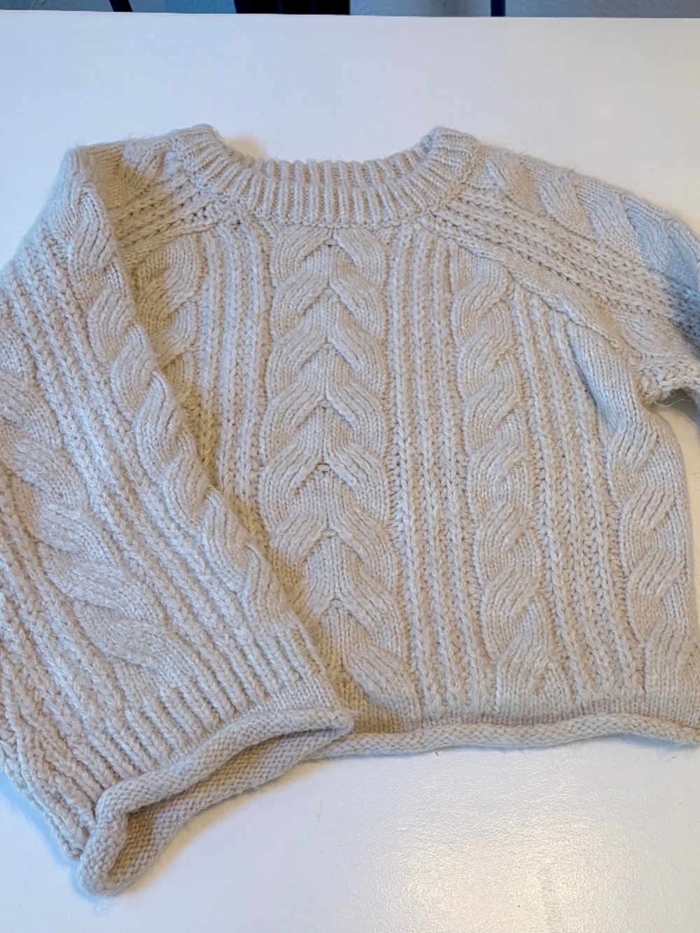 Tan Universal Threads Wool Sweater with Bell Sleeves